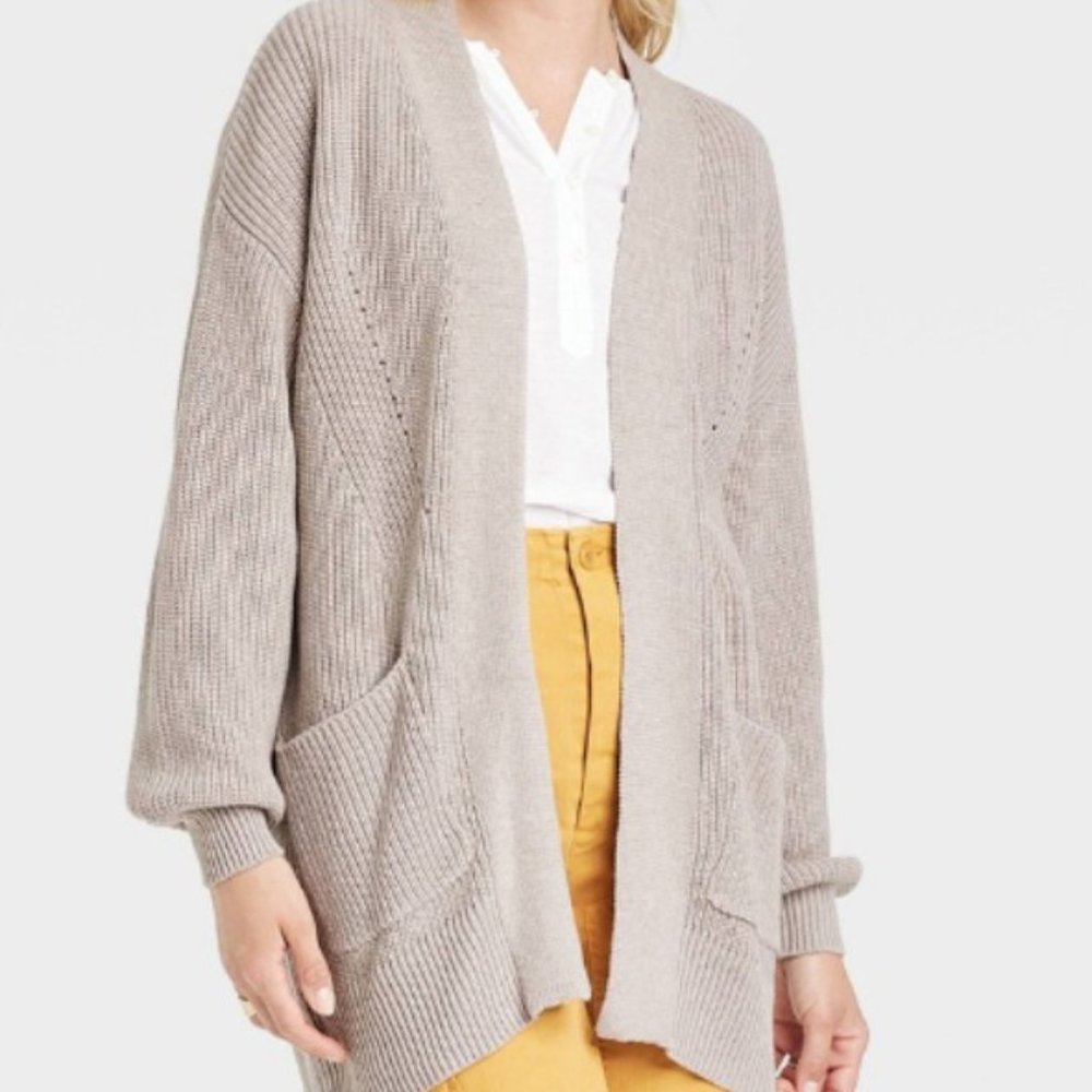 Women's open faced cardigan